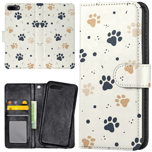 iPhone 7/8 Plus - Lommebok Deksel Paws