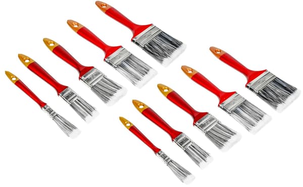 Penselset syntet 10-pack platt