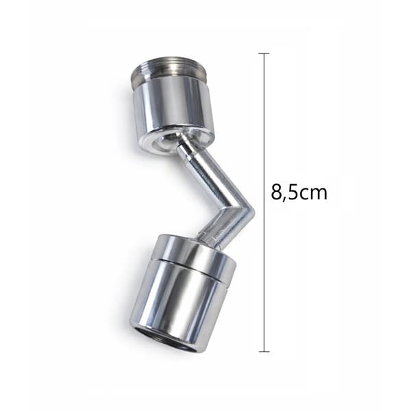 Munnstykke til kran i messing - 720° roterende adapter