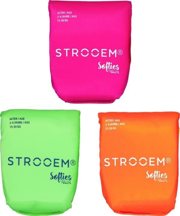 Strooem armpuffere til børn - Armringe - 2-6 år Orange-Lime