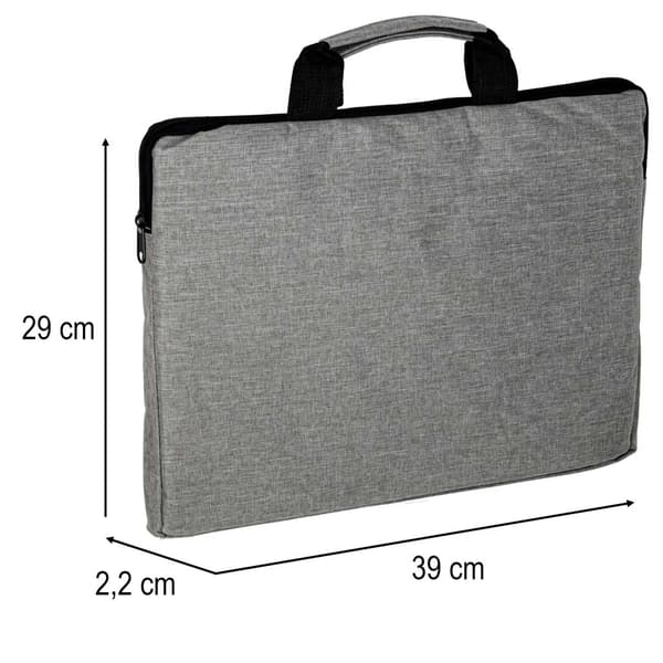 Laptopveske 15.6\" skulderrem grå