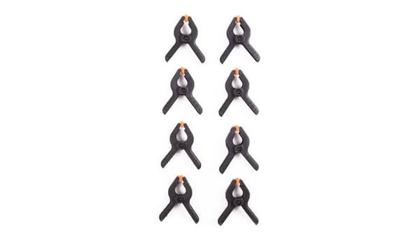 Fjærklemmer 30 mm 60 mm 8-pakning blå