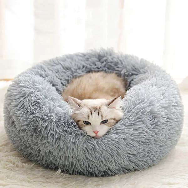 Kattbädd / Hundbädd - Sovplats för katter & hundar - Grey