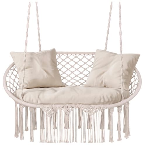 Hängstol Dubbel / Hammock - Hängande Gunga - Beige