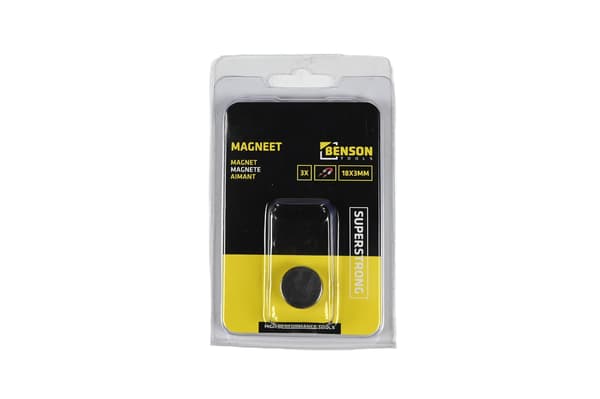 Magnet stark 3 st 18 x 3 mm
