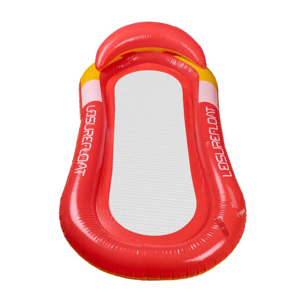 Poolmadras med Net - Rød