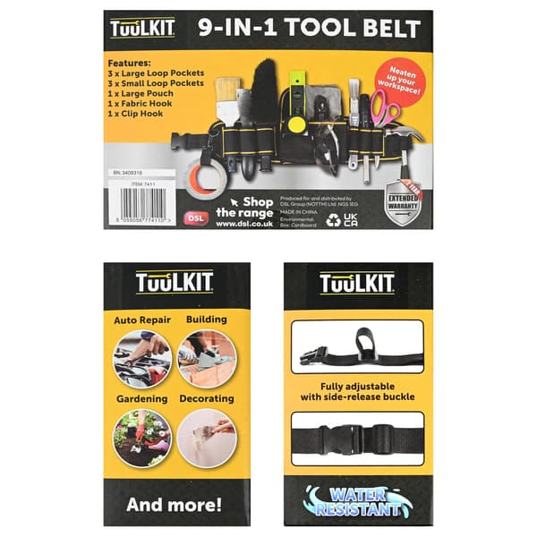 Verktøybelte 9-i-1