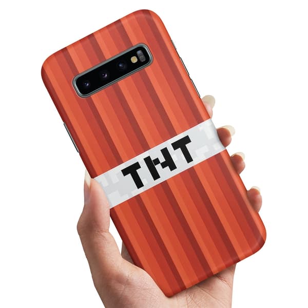 Deksel / Mobildeksel til Samsung Galaxy S10 Plus - Minecraft TNT