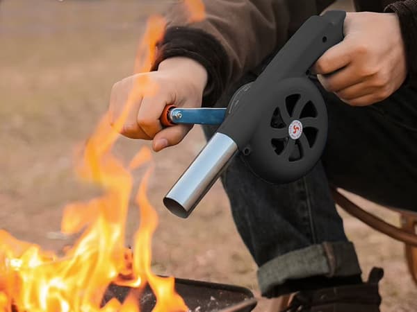 Håndblæser til grill - Kraftig manuel blæser til grill og bål