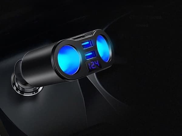Biladapter / USB adapter till bilen - 12-24V