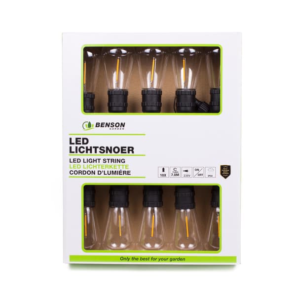 Lysslange LED 10-delt 7 m med adapter