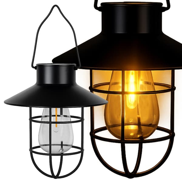 Solcellelampe hængende vintage vandtæt