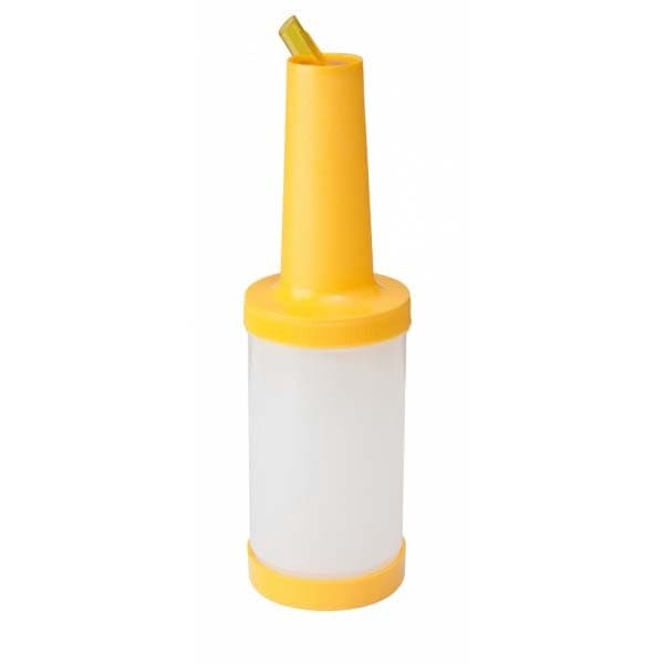 Juiceflaske 1 liter gul for rask servering