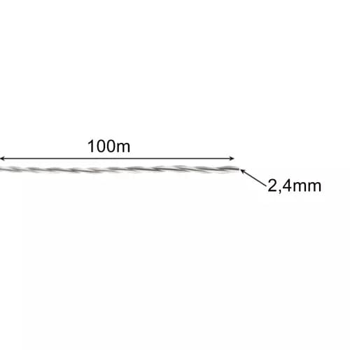 100m Trimmertråd / Trimmerline - Line til Trimmer - 2,4mm