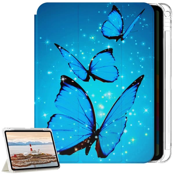 Cover til iPad Pro 11" - M4/M5 - 2024/2025 - Glitrende Sommerfugle