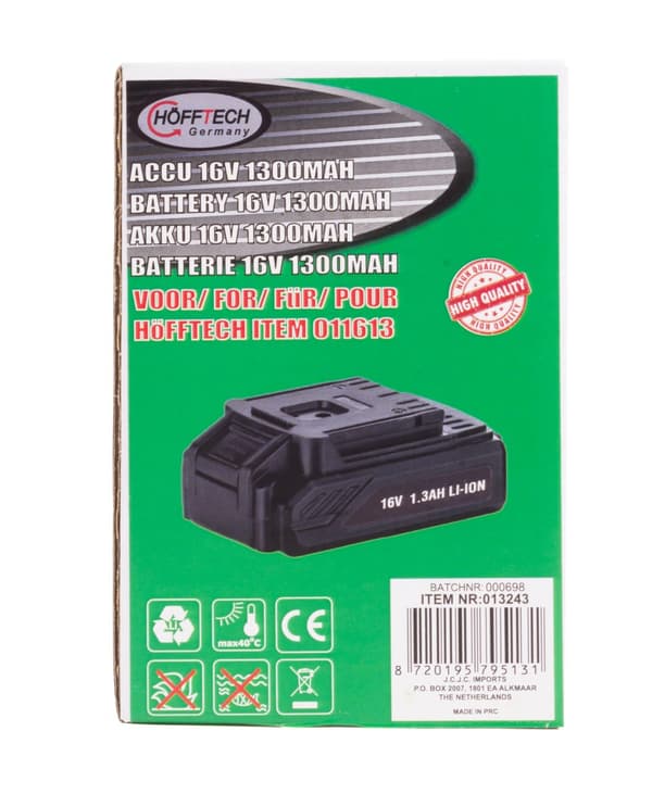 Batteri 16V 1300 mAh Li-ion