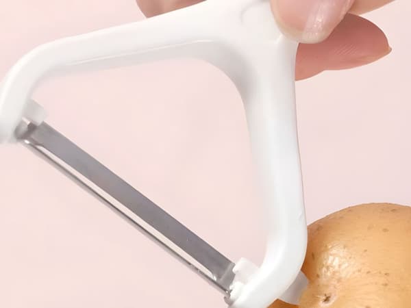 Grønnsaksskreller dobbeltblad ergonomisk