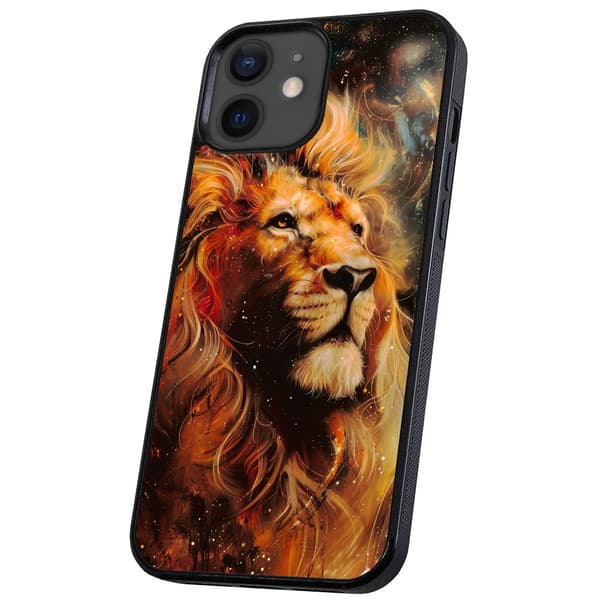 iPhone 12/12 Pro - Deksel/Mobildeksel Lion