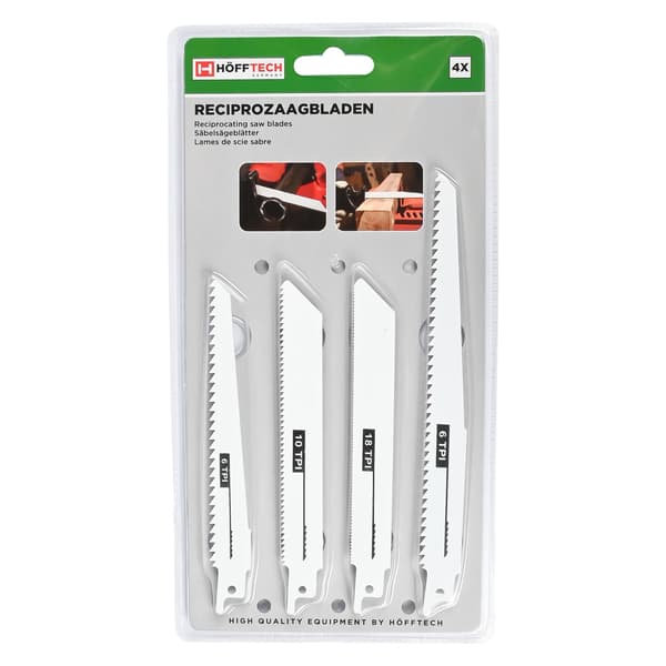 Tigersågblad 4-pack trä och metall