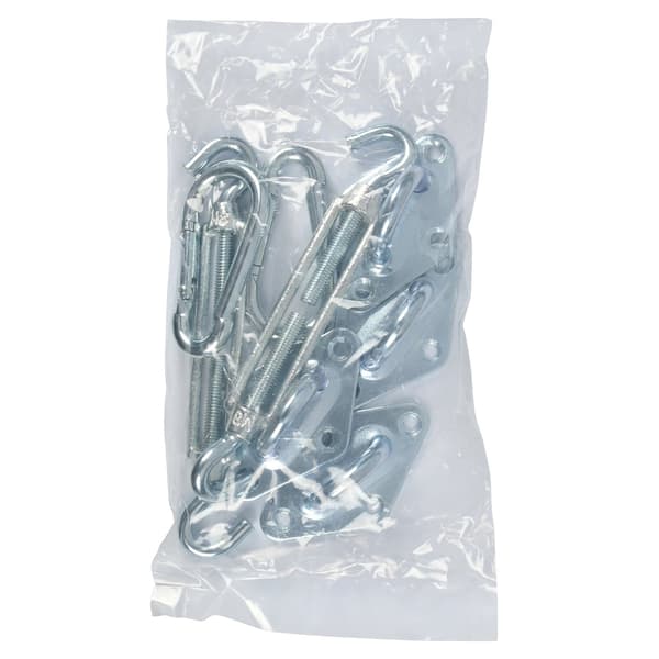 Monteringsset skuggsegel 8-pack