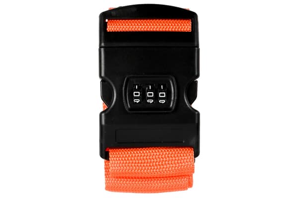 Bagagerem med kombinationslås orange