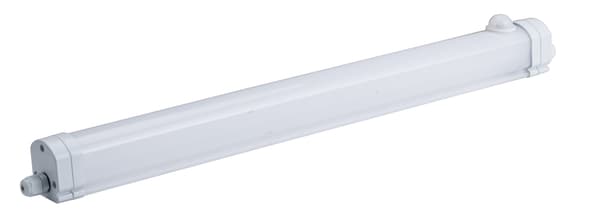 LED-lysrampe 36 W 120 cm IP40 seriekoblingsbar + sensor