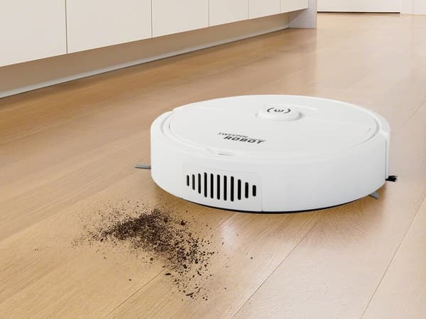 Robotstøvsuger med moppefunktion - Rengøringsrobot - Sort