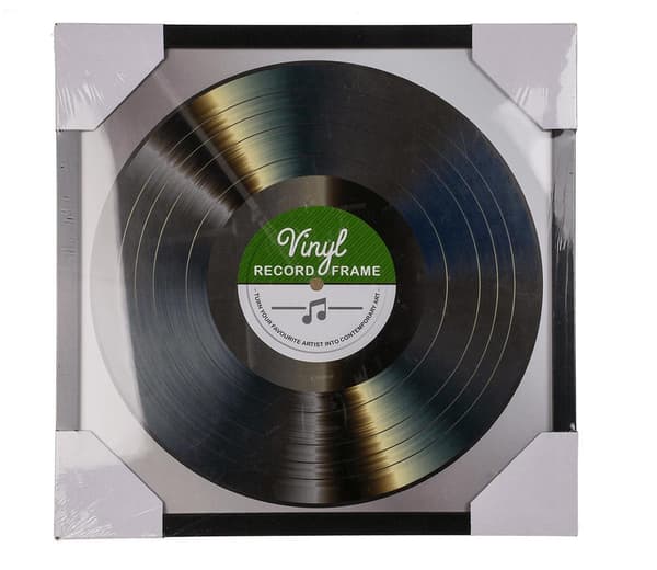 LP-ram til Vinylplade - Record Album Frame - Glasfront - 32x32cm - 2-Pack