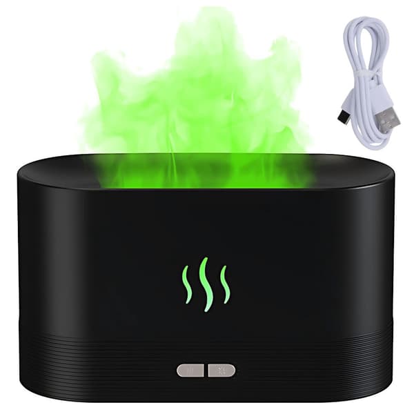 LED-ilmankostutin - USB-diffuusori takkavaikutelmalla
