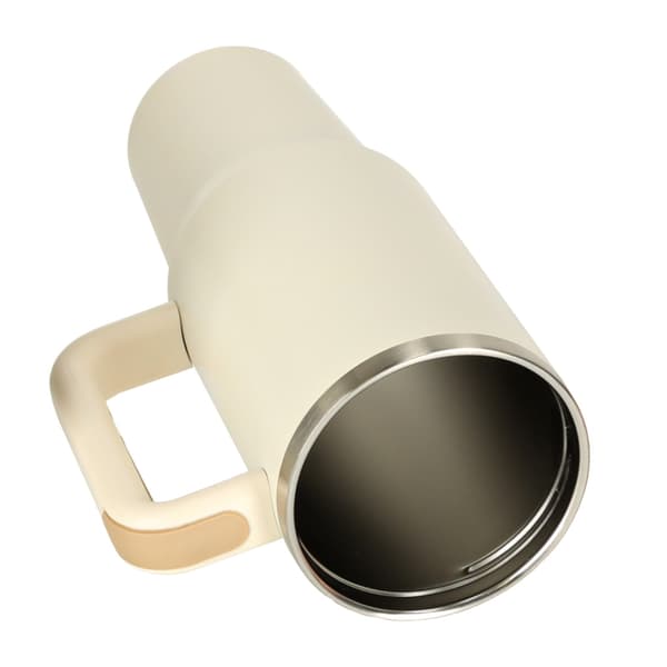 Termosmuki kahvalla - 1200 ml - Beige