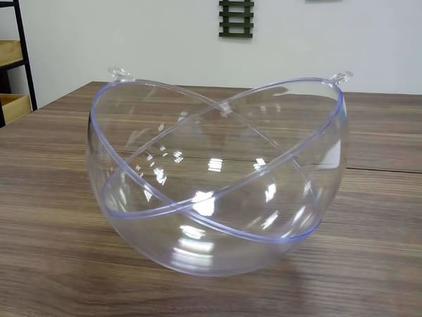 Plastkulor 8 cm 12-pack - Transparenta julkulor