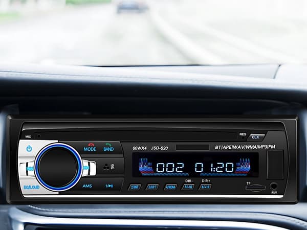 Autoradio 1-DIN - Bluetooth, mikrofoni, 4×60 W