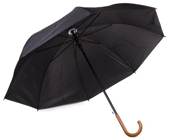 Paraply ø125 cm 8 sektioner sort
