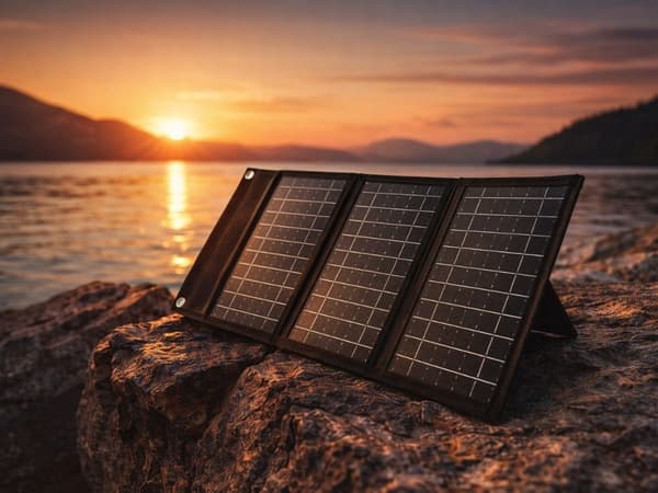 Solpanel portabel 20W hopfällbar USB