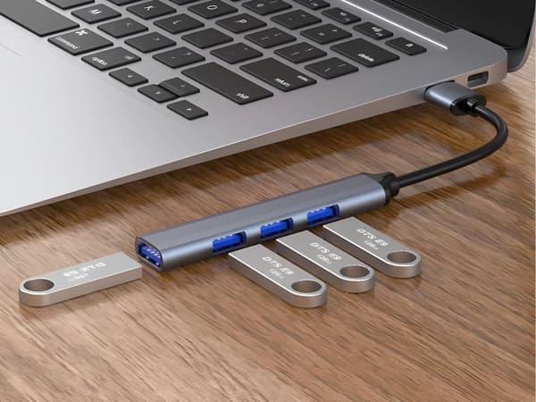 USB-hub 4-port - 3.0 splitter til computer