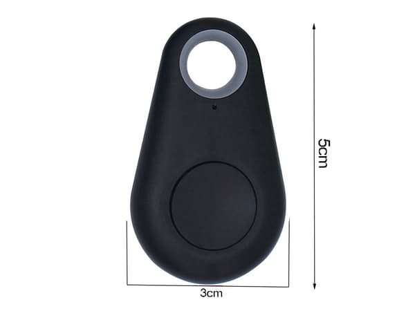 Nøglering telefon nøglelokalisering bluetooth nøglefinder sender - Sort