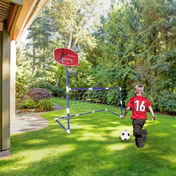 Fotballmål basketplate 2 baller