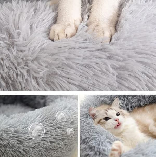 Kattbädd / Hundbädd - Sovplats för katter & hundar - Grey