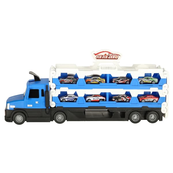 Biltransporter med Lekebiler - Blå