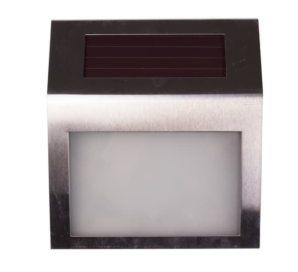 Husnummer LED solcelle rustfrit stål IP44