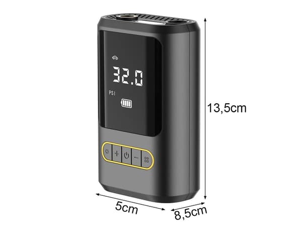 Elektrisk cykelpump kompressor 10 bar LCD