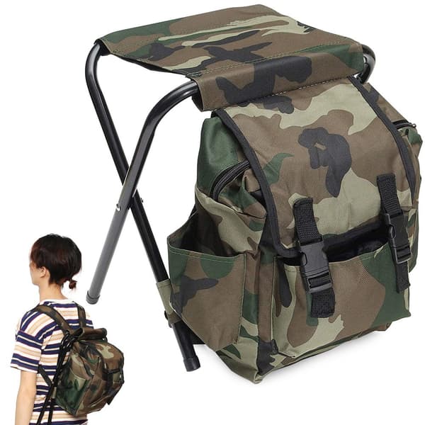 Ryggsäck med Fällbar Pall – 10 L