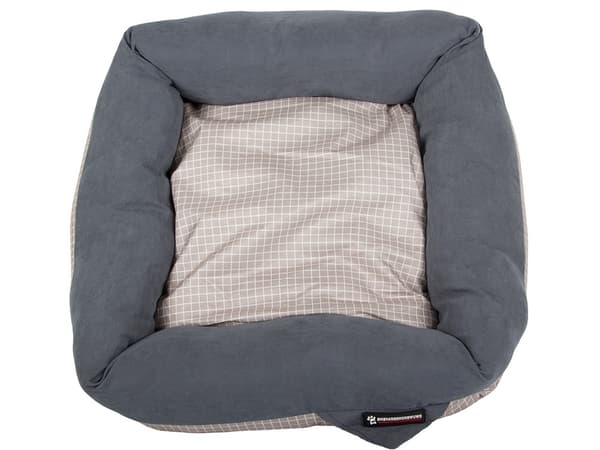 Hundeseng katteseng blød seng sofa pude lille - Blå/grå