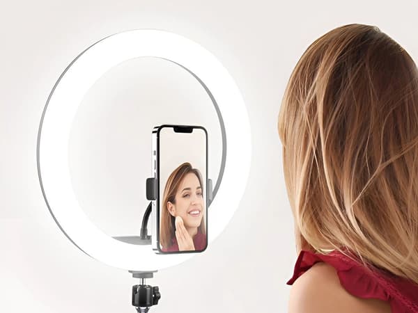 Ringlampe RGB - Mobilholder + justerbart stativ