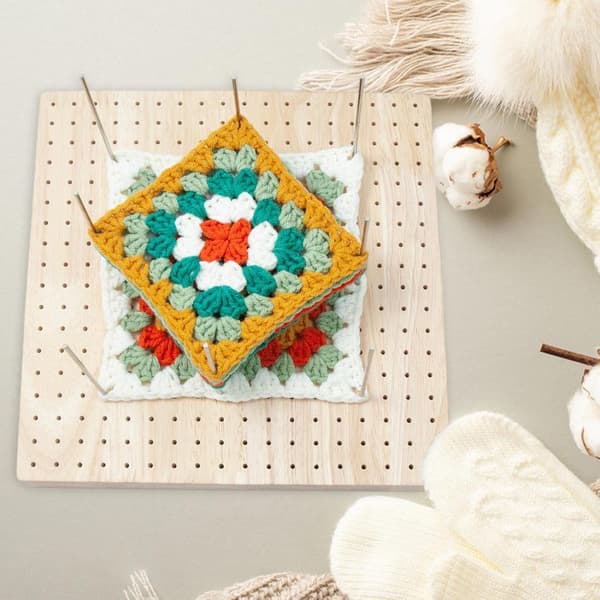 Blockningsbræt / Hækleplade - Blocking board for Hækling