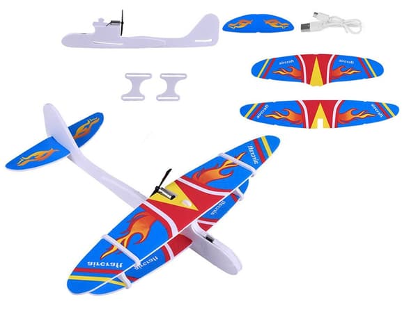 Polystyren flyvende skum usb motor svævefly dart lys
