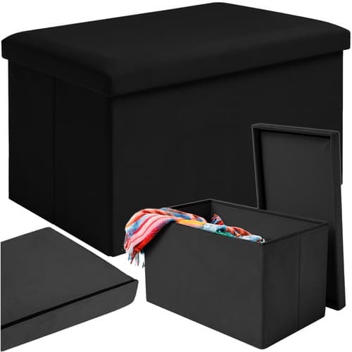 Fotpall / Sittpuff - 60x30cm - Black