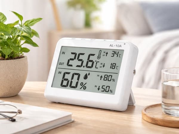 Väderstation LCD termometer hygrometer inomhus