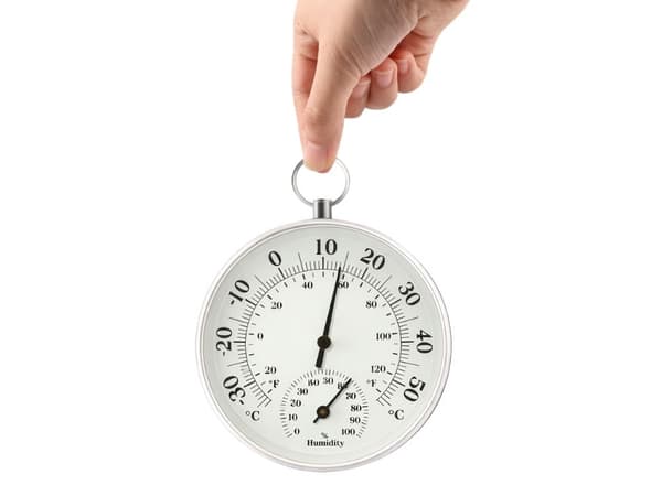 Analogt termometer hygrometer vegg