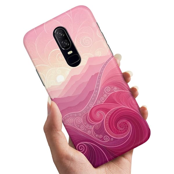 Deksel / Mobildeksel til OnePlus 7 Pro - Pink Hills
